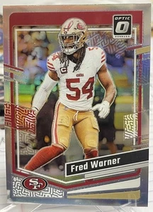 Fred Warner 2023 Donruss Optic #171 San Francisco 49ers Silver Holo Prizm - Picture 1 of 2