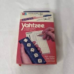 VINTAGE Travel Yahtzee Dice Game COMPLETE Milton Bradley 1986 With Score Sheets - Picture 1 of 4