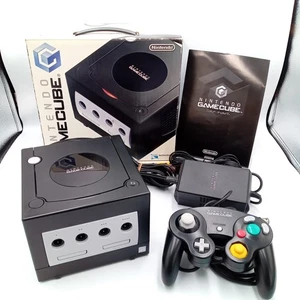 Nintendo GameCube Console Black Dol-001 With Controller Japanese Tested - Picture 1 of 19