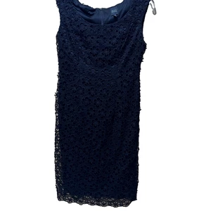 Black Saks Fifth Ave Damen Kleid Gr. 2 schwarz Spitze Cocktail MOB Event Ösen Spitze - Bild 1 von 9