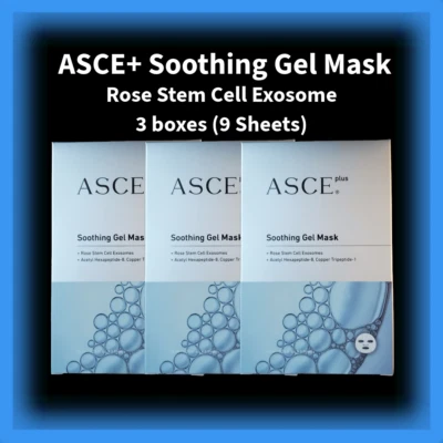 [ASCE+] ASCE+ Beruhigende Gel Maske - Rose Stammzellen Exosom - 3 Boxen (9 Blatt) - Bild 1 von 4