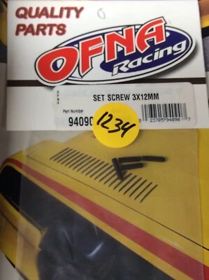 OFNA 94090 Set Screw: {3x12MMx4} NewInPack USA Shipped - Image 1 of 2