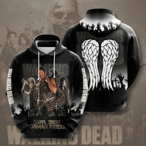 3D hoodie gift fans, Daryl Dixon Norman Reedus The Walking Dead sz s-5xl - Picture 1 of 2