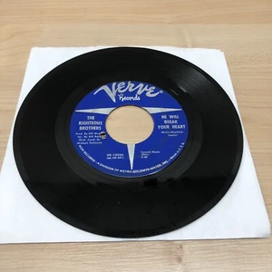 The Righteous Brothers He/He Will Break your Heart Verve 45 RPM Vinyl Record - Picture 1 of 3