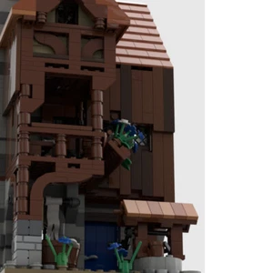 MOC-124797 Modular Shoemaker with Interior for Medieval Town Pieces - Imagen 1 de 2