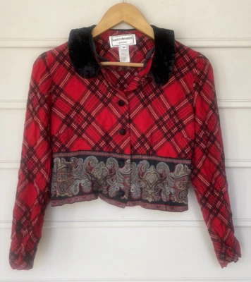 Karin Stevens Petites Talla 10 2 Piezas Bandana Falda Traje Country Western Foto 1 de 4