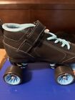 Black & Teal GTX-500 Quad Roller Speed Skates Pre owned Men’s 7