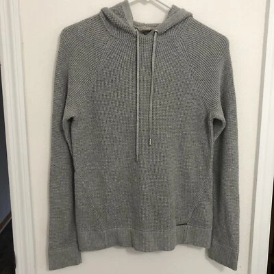 Michael Kors Hoodie Sweater Sz S Womens Pullover Cotton Blend Stretch Knit Gray - Image 1 of 4