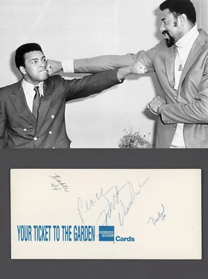 Wilt Chamberlain & Muhammad Ali ~ Signed Autographed Walk of Fame Auto ~ JSA LOA - Image 1 of 4