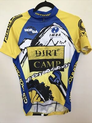Camisa De Ciclismo De Colección CANNONDALE NORBA DIRT CAMP - Hecha en EE. UU. - Pequeña - Cremallera Frontal Foto 1 de 4