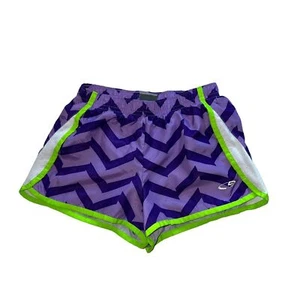 C9 by Champion Running Purple Green White Shorst w/ Lining Girls Size Medium 7/8 - Picture 1 of 6