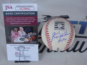Fergie Jenkins Chicago Cubs signed Hall of Fame baseball JSA COA Texas Rangers - Picture 1 of 1