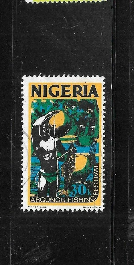NIGERIA SC#303A 1973 30k usado postal antiguo sello único definitivo Foto 1 de 1