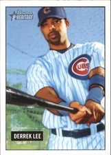 2005 Bowman Heritage Baseball Card #317 Derrek Lee SP
