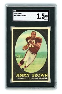 1958 Topps JIM JIMMY BROWN #62 Rookie RC SGC 1.5 FR! DEAD CENTERED A+ EYE APPEAL