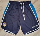 Leeds United 2010 - 2011 Home football Macron shorts size 2XL