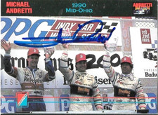 Mario Andretti signed 1992 Collect-A-Card trading card INDY RACING #42