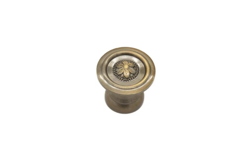 1" Victorian Drawer Knob Furniture Drawer Knob Cabinet Knob Solid Brass Antiqued Cover