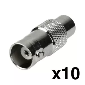 Adaptadores Construct Pro BNC hembra a RCA hembra (paquete de 10) - Imagen 1 de 7