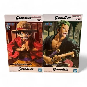 One Piece Grandista figure Luffy Zoro Set Banpresto New japan Anime Manga - Picture 1 of 4