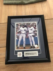 "Ny Yankees Alex Rodríguez Derek Jeter 14""x17"" con marco" - Imagen 1 de 7