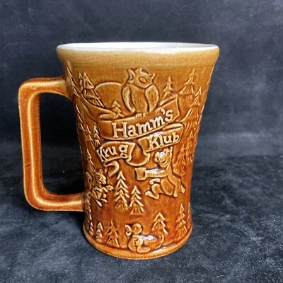 Taza vintage Red Wing Pottery Hamm's Krug Klub Beer Stein COMO ESTÁ Foto 1 de 4