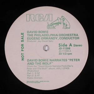 DAVID BOWIE & PHILADELPHIA ORCHESTRA Peter & The Wolf RCA 12" VG++ promo ra - Picture 1 of 2