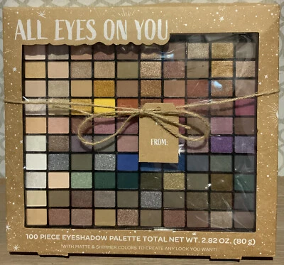 🍒 All Eyes On You 100Piece Eyeshadow Pallette Gift Set Matte & Shimmer Colors - Image 1 of 2