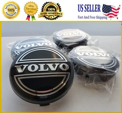 4x Volvo Center Hub Caps S60 V70/XC70 S80 XC90 C70... - Image 1 of 4