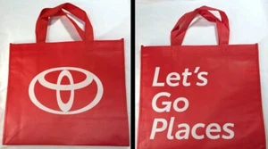 Bolso de Mano de Compras Reutilizable Logotipo Toyota / "Let's Go Places" Nuevo/sin Usar - Imagen 1 de 1