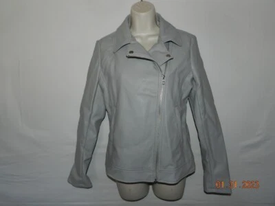 a.n.a A New Approach, Faux Leather Jacket moto, Grey, Size XS - Image 1 of 4