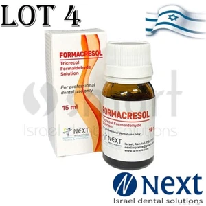 Lotx4 Dental Formacresol Tricresol Formaldehyde Solution 15 ml Next Israel - Picture 1 of 2
