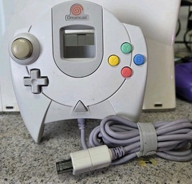 Sega Dreamcast Controller OEM HKT-7700 Gray White. Tested Working Good Condition
