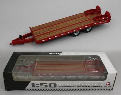 Remolque FIRST GEAR 1:50 *ROJO* eje tándem cola de castor etiqueta *diecast* nuevo en caja Foto 1 de 3