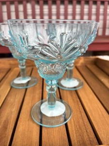 The Pioneer Woman Sunny Days Margarita Goblets, set of 4, in teal or coral color - Picture 1 of 3