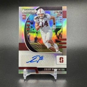 Prizm Draft 2020 Colby Parkinson #135 Silver Rookie automático radiocontrol La Rams 🔥 - Imagen 1 de 2