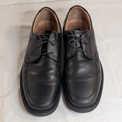 Borelli Mens Size 10 M Black Leather Lace Up Round Toe  Casual Shoes - Image 1 of 4