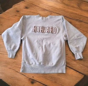Vintage Champion Reverse Weave Harvard Gray Crewneck Sweatshirt Mens XL  - Picture 1 of 12