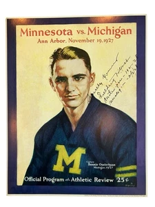 Repro Vtg College Football Program Poster 11x14 Minnesota vs Michigan Nov 1927 - Picture 1 of 3