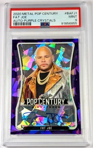 Fat Joe 2020 Leaf Pop Century Autograph Card # /7 !! Rapper Auto !! PSA Mint 9 - Picture 1 of 2