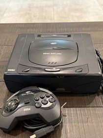 Sega Saturn Home Console Black Controller and Cables Model 1 Tested & Working