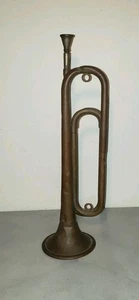 Vintage Civil War US REGULATION - BOHEMIA Brass US Army Bugle Horn  - Bild 1 von 14