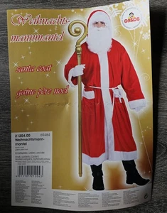 Weihnachtsmann Santa Claus Plüsch Kostüm Komplettes Set - Bild 1 von 5