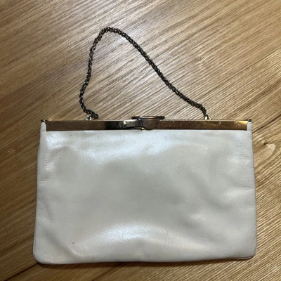 HOBO 复古 Etra 手包钱包皮革钱包浅米色 — 第 1/4 张图片