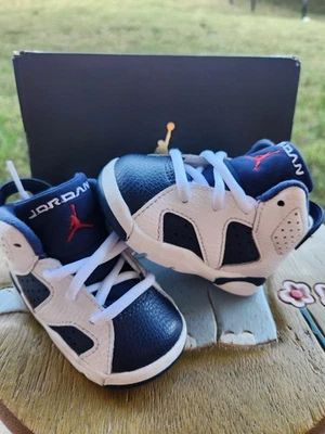 Jordan Retro 6 "Olympics" Rojo/Blanco/Azul" Niño 4C Foto 1 de 4