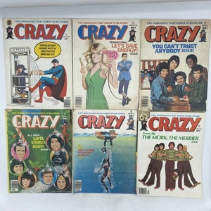 VINTAGE CRAZY MAGAZINE (LOT OF 6) Issues 29, 33, 35, 36, 50, 51 - Picture 1 of 23