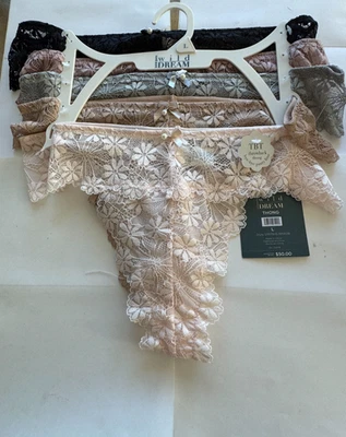 Rene Rofe Wild Dream 女式 5 件装复古丁字裤 MSRP 50 美元全新带标签 — 第 1/2 张图片