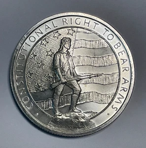 Ronda de plata fina GSM segunda enmienda 5 oz .999 derecho a portar armas - Imagen 1 de 9