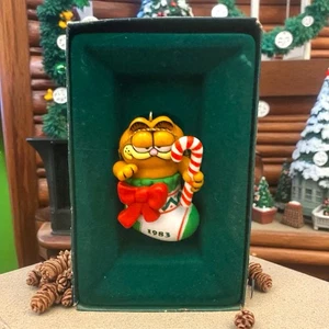 Vintage Garfield Enesco Christmas Ornament A Stocking Full For 1983 New See Pics - Bild 1 von 10