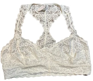Wishlist Womens Ivory Lace Razorback Bralette. Size XL. New With Tags. - Picture 1 of 16